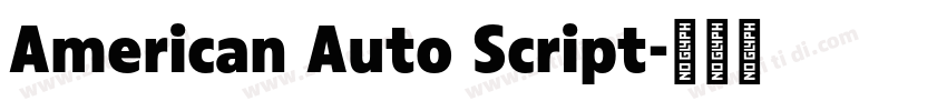 American Auto Script字体转换